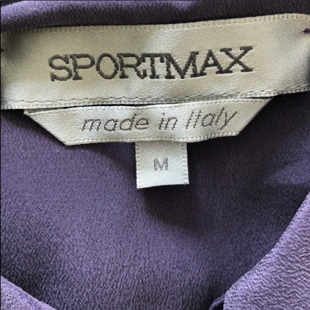 Sportmax dark purple tie dress - Picture 8 of 8